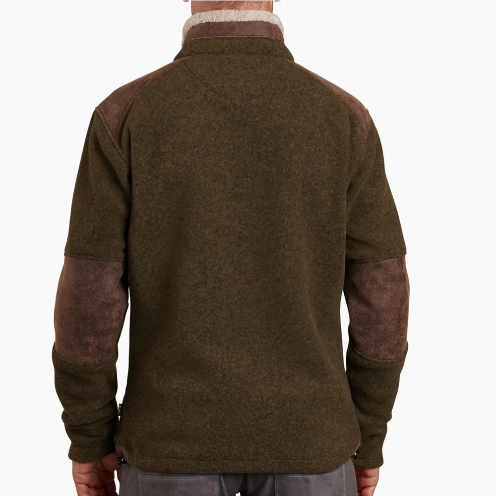 Kuhl Men’s ALPENWURX™ Fleece Full Zip Jacket Green Brown Size XL
